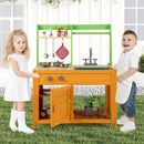 Outdoor Mud Kitchen Playset for Girls and Boys 3+ Years Old-Orange by LJGDeals