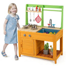Outdoor Mud Kitchen Playset for Girls and Boys 3+ Years Old-Orange by LJGDeals