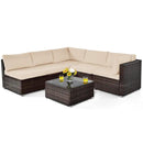 Outdoor Oasis Ultimate Combo: All-Weather Rattan Seating Set with Hardtop Gazebo Shelter by LJGDeals