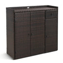Outdoor Storage Cabinet with 3 Doors and Adjustable Shelves by LJGDeals