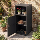 PE Wicker Storage Cabinet with Door and Open Shelf by DirectDeals