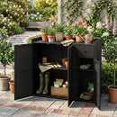 Outdoor Storage Cabinet with 3 Doors and Adjustable Shelves by DirectDeals