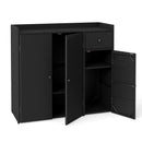 Outdoor Storage Cabinet with 3 Doors and Adjustable Shelves by LJGDeals