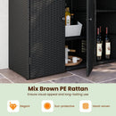 Outdoor Storage Cabinet with 3 Doors and Adjustable Shelves by DirectDeals