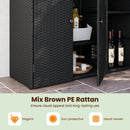 Outdoor Storage Cabinet with 3 Doors and Adjustable Shelves by LJGDeals