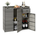 Outdoor Storage Cabinet with 3 Doors and Adjustable Shelves by LJGDeals