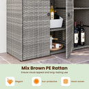 Outdoor Storage Cabinet with 3 Doors and Adjustable Shelves by LJGDeals