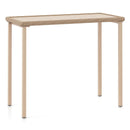 Outdoor Patio Bar Table Heavy Duty Rectangle Metal Frame-Brown by LJGDeals