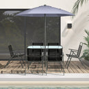 6 Pieces Outdoor Patio Chairs with Rustproof Metal Frame by LJGDeals