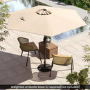 7.5 feet Outdoor Patio Heavy Duty Market Umbrella with Push Button Tilt by LJGDeals