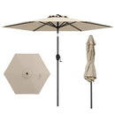 7.5 feet Outdoor Patio Heavy Duty Market Umbrella with Push Button Tilt by LJGDeals