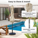 7.5 feet Outdoor Patio Heavy Duty Market Umbrella with Push Button Tilt-Beige