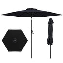7.5 feet Outdoor Patio Heavy Duty Market Umbrella with Push Button Tilt by LJGDeals