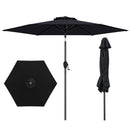 7.5 feet Outdoor Patio Heavy Duty Market Umbrella with Push Button Tilt