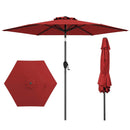 7.5 feet Outdoor Patio Heavy Duty Market Umbrella with Push Button Tilt by LJGDeals