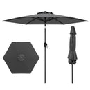 7.5 feet Outdoor Patio Heavy Duty Market Umbrella with Push Button Tilt by LJGDeals