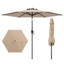 7.5 feet Outdoor Patio Heavy Duty Market Umbrella with Push Button Tilt by LJGDeals