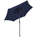 10 Feet Outdoor Patio Umbrella with Bright Solar LED Lights-Gray by DirectDeals