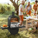 Outdoor Pizza Oven with 600D Oxford Fabric Cover 12 Inch Pizza Stone and Cooking Grill by LJGDeals