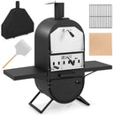 Outdoor Pizza Oven with 600D Oxford Fabric Cover 12 Inch Pizza Stone and Cooking Grill by LJGDeals