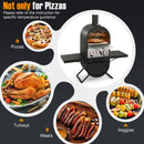 Outdoor Pizza Oven with 600D Oxford Fabric Cover 12 Inch Pizza Stone and Cooking Grill by LJGDeals
