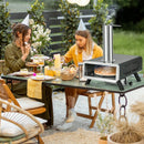 Outdoor Pizza Oven Portable Wood Pellet Pizza Stove with 12 Inch Round Rotatable Pizza Stone by LJGDeals