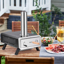 Outdoor Pizza Oven Portable Wood Pellet Pizza Stove with 12 Inch Round Rotatable Pizza Stone by DirectDeals