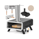 Outdoor Pizza Oven Portable Wood Pellet Pizza Stove with 12 Inch Round Rotatable Pizza Stone by LJGDeals