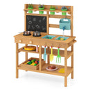 Outdoor Play Pretend Kitchen with Faucet and Removable Sinks for Children Aged 3+ by LJGDeals
