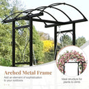 Outdoor Porch Swing with Stand and 2 Trellises for Adults-Black by LJGDeals