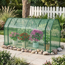 Portable Mini Greenhouse with PE Cover and Zippered Door by LJGDeals
