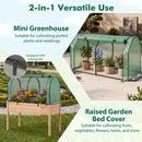 Portable Mini Greenhouse with PE Cover and Zippered Door by LJGDeals