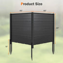 Outdoor Privacy Fence Screen with 5 Ground Stakes for Garden Yard Patio by LJGDeals
