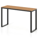 Outdoor Rectangle Console Table with Long-Lasting WPC Tabletop by LJGDeals