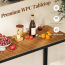 Outdoor Rectangle Console Table with Long-Lasting WPC Tabletop by LJGDeals