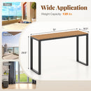 Outdoor Rectangle Console Table with Long-Lasting WPC Tabletop by LJGDeals