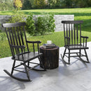 Rocking Chair with Solid Wooden Frame for Garden and Patio by LJGDeals