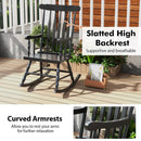 Rocking Chair with Solid Wooden Frame for Garden and Patio by LJGDeals