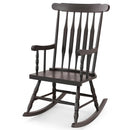Rocking Chair with Solid Wooden Frame for Garden and Patio by LJGDeals