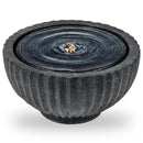 Outdoor Round Sphere Water Fountain with LED Lights and Pump by LJGDeals