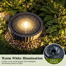 Outdoor Round Sphere Water Fountain with LED Lights and Pump by LJGDeals