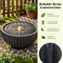 Outdoor Round Sphere Water Fountain with LED Lights and Pump by DirectDeals