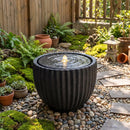 Outdoor Round Sphere Water Fountain with Pump for Garden by LJGDeals