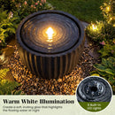 Outdoor Round Sphere Water Fountain with Pump for Garden by LJGDeals