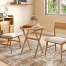 Outdoor Side Table with Slatted Tabletop and X-Shaped Structure by LJGDeals