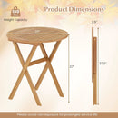 Outdoor Side Table with Slatted Tabletop and X-Shaped Structure by LJGDeals