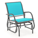Outdoor Single Swing Glider Rocking Chair with Armrest by LJGDeals