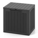 Outdoor Storage Box 25 Gallon Deck Box with Lockable Lid and Wicker-woven Texture by LJGDeals