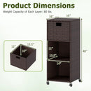 Outdoor Storage Cabinet with Drawer and 3 Shelves for Backyard by LJGDeals