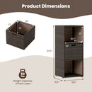 Outdoor Storage Cabinet Patio Wicker Organizer with Drawer by DirectDeals